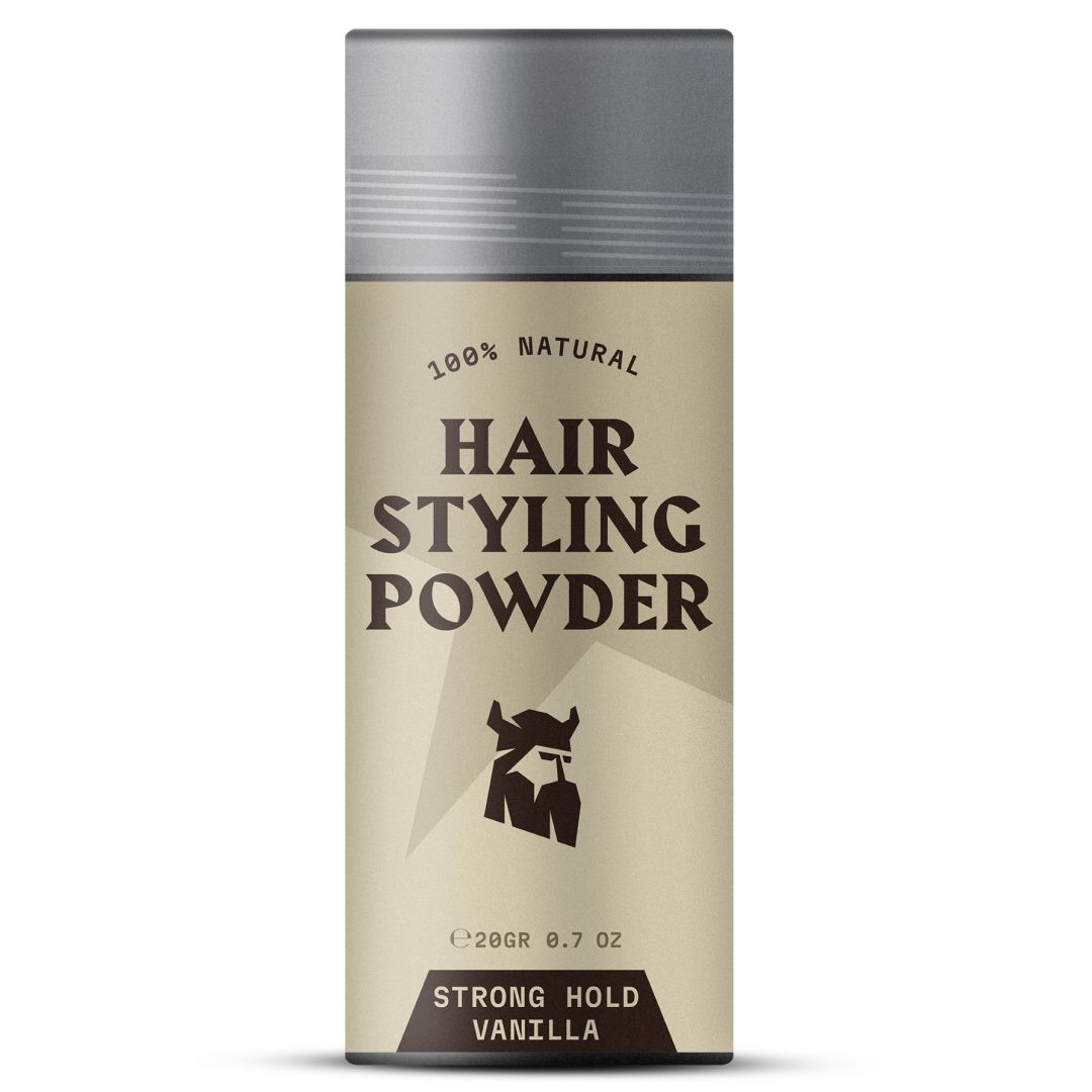 Dose mit Haarpuder, 100% natürlich, starker Halt, Vanille.