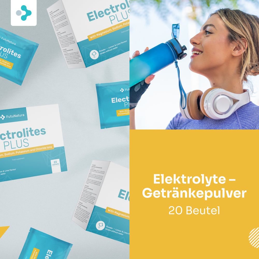 Elektrolyte-Getränkepulver. 20 Beutel. Flüssigkeitszufuhr. Unterstützung der Muskeln. Bester Preis.