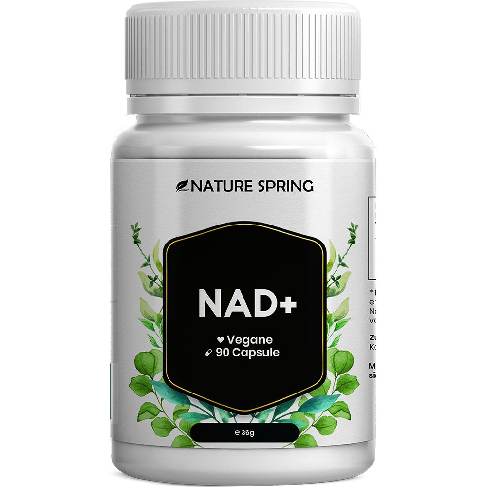 NATURE SPRING NAD+ Kapseln, 90 Stück, vegan.