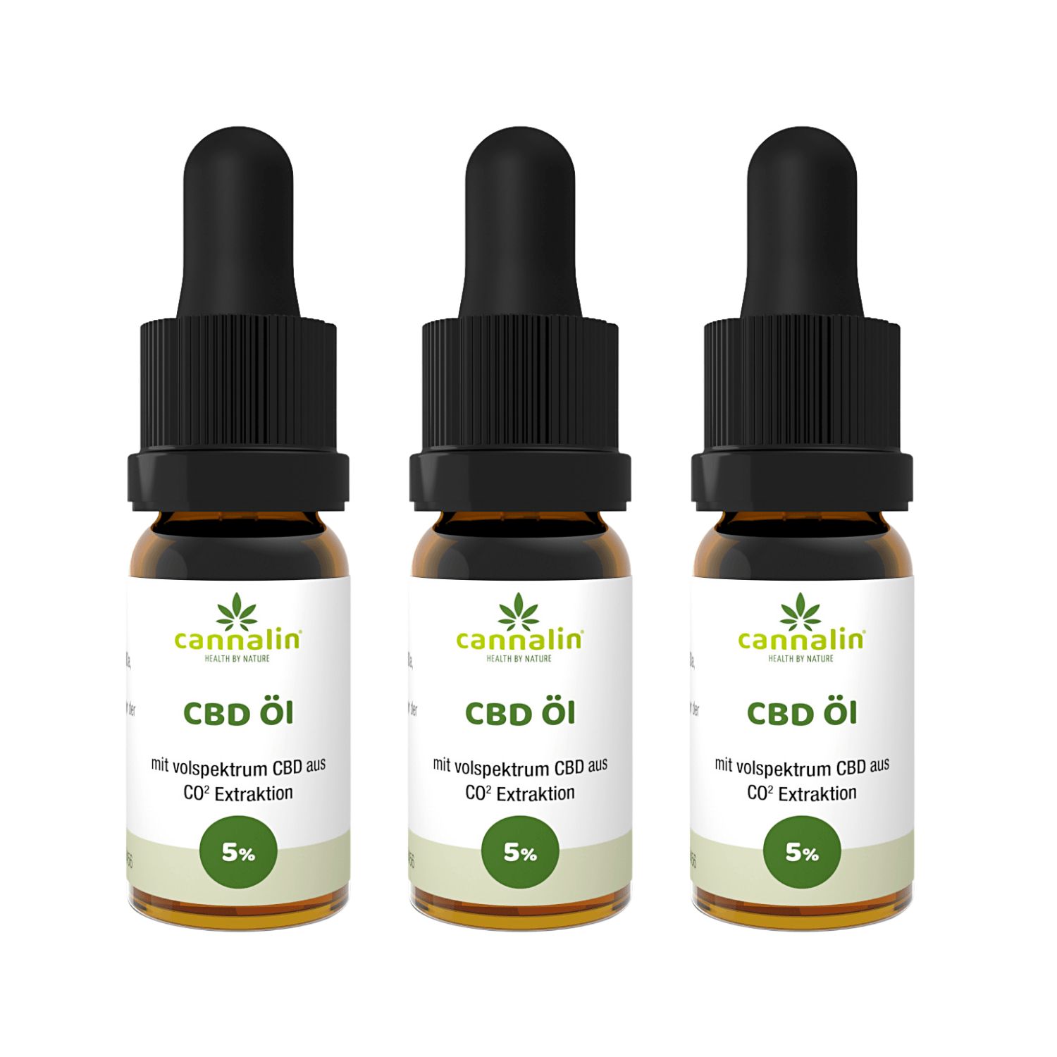 Cannalin - 3x CBD Öl Vollspektrum - 5%