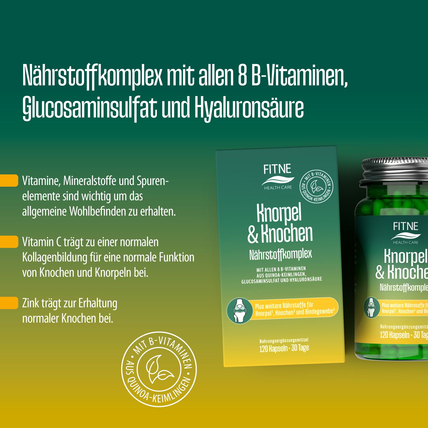 FITNE Nährstoffkomplex Knorpel & Knochen