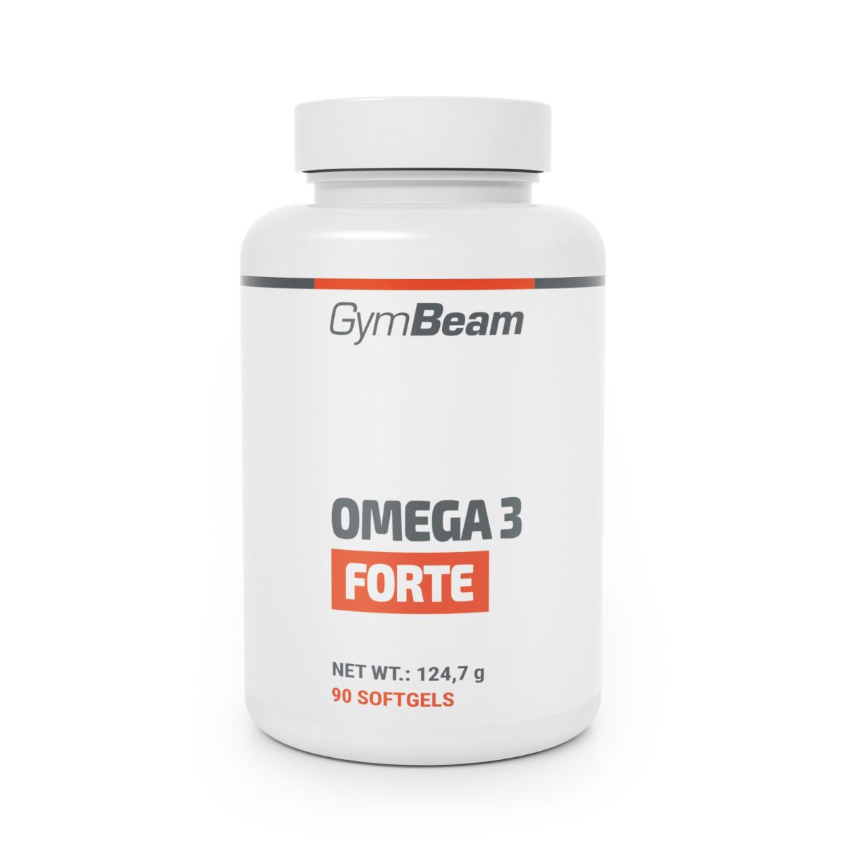 GymBeam Omega 3 Forte Fischöl Kapseln, 90 Stück.