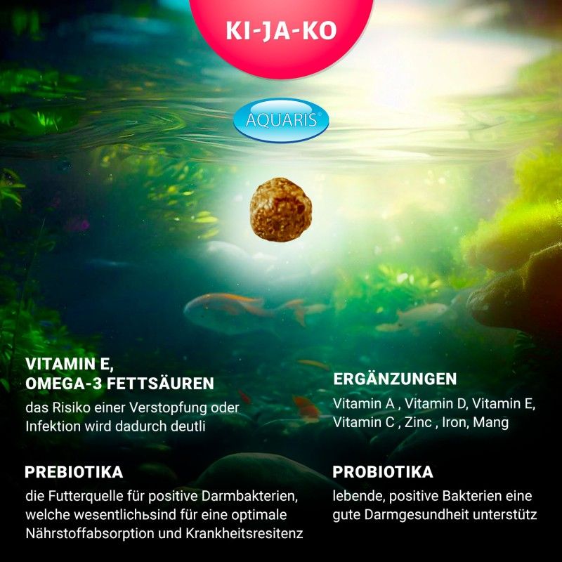 KI-JA-KO Koifischfutter Color 500g / 6mm