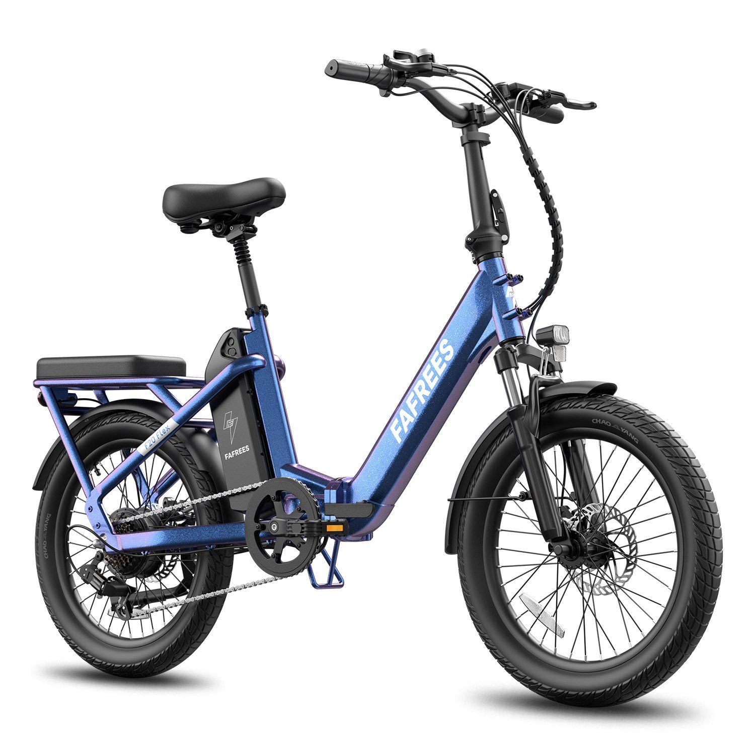 FAFREES F20 Flex Faltbares E-Bike, 25-Ah-Akku (herausnehmbar), 7-Gang-Schaltung