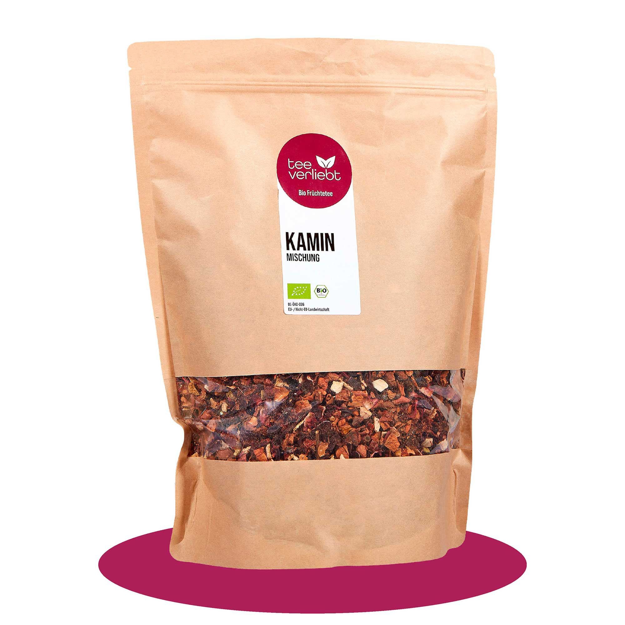 teeverliebt - Kaminmischung Bio loser Früchtetee Großpackung