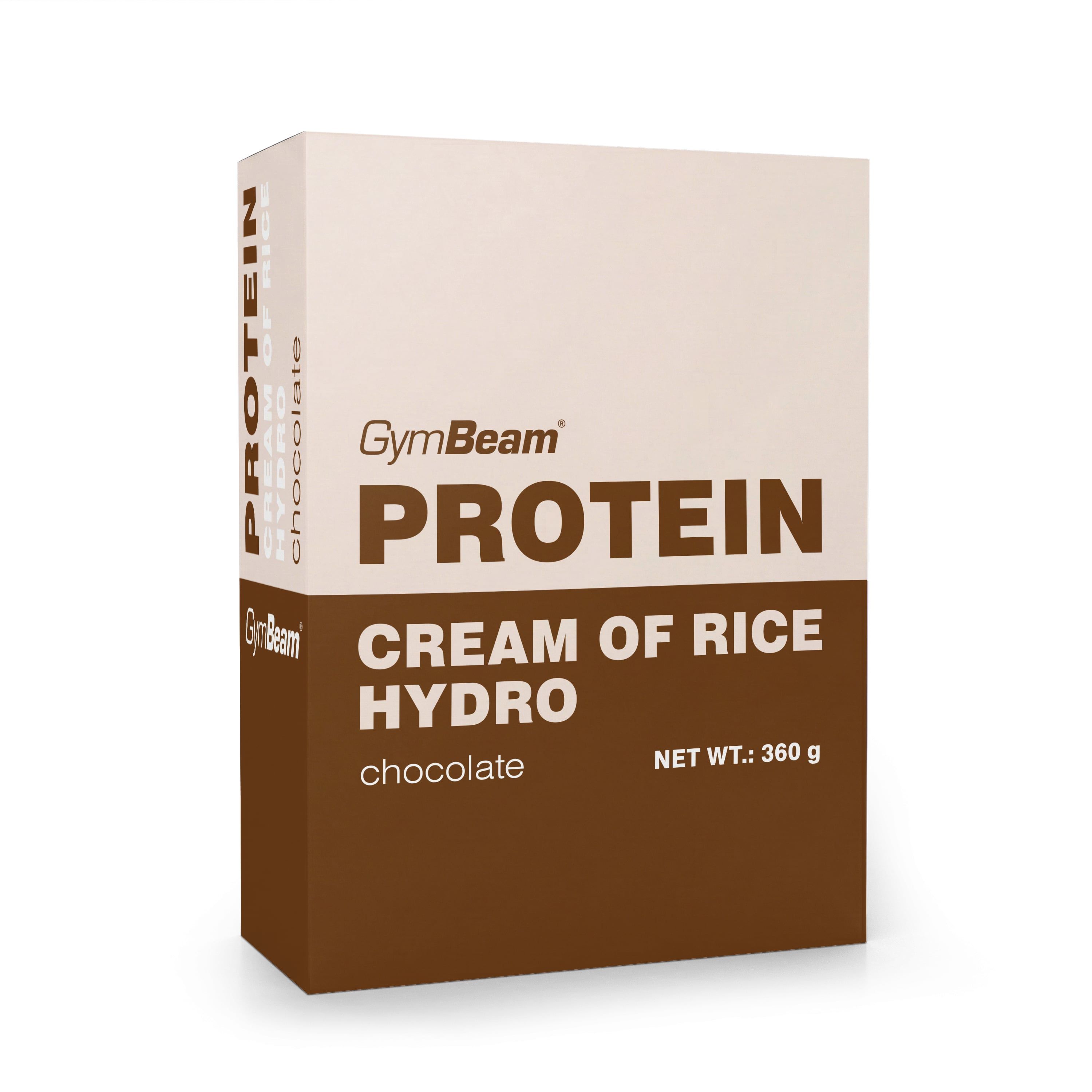 GymBeam Protein Cream of Rice Hydro Schokoladenpulver, 360g.