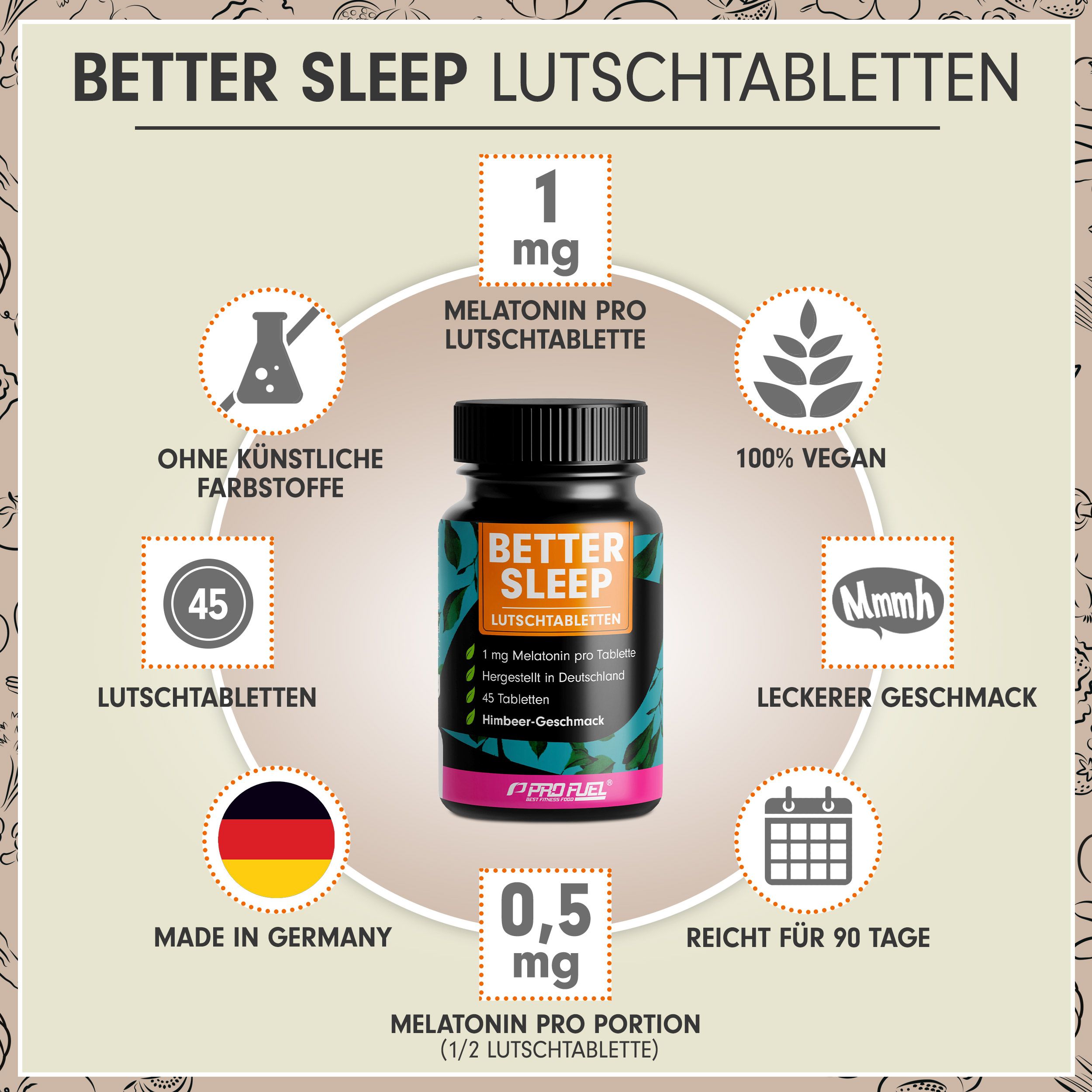 ProFuel Better Sleep Melatonin - Kirsche