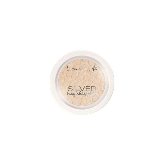 Silberner Highlighter-Gesichtsbeleuchter