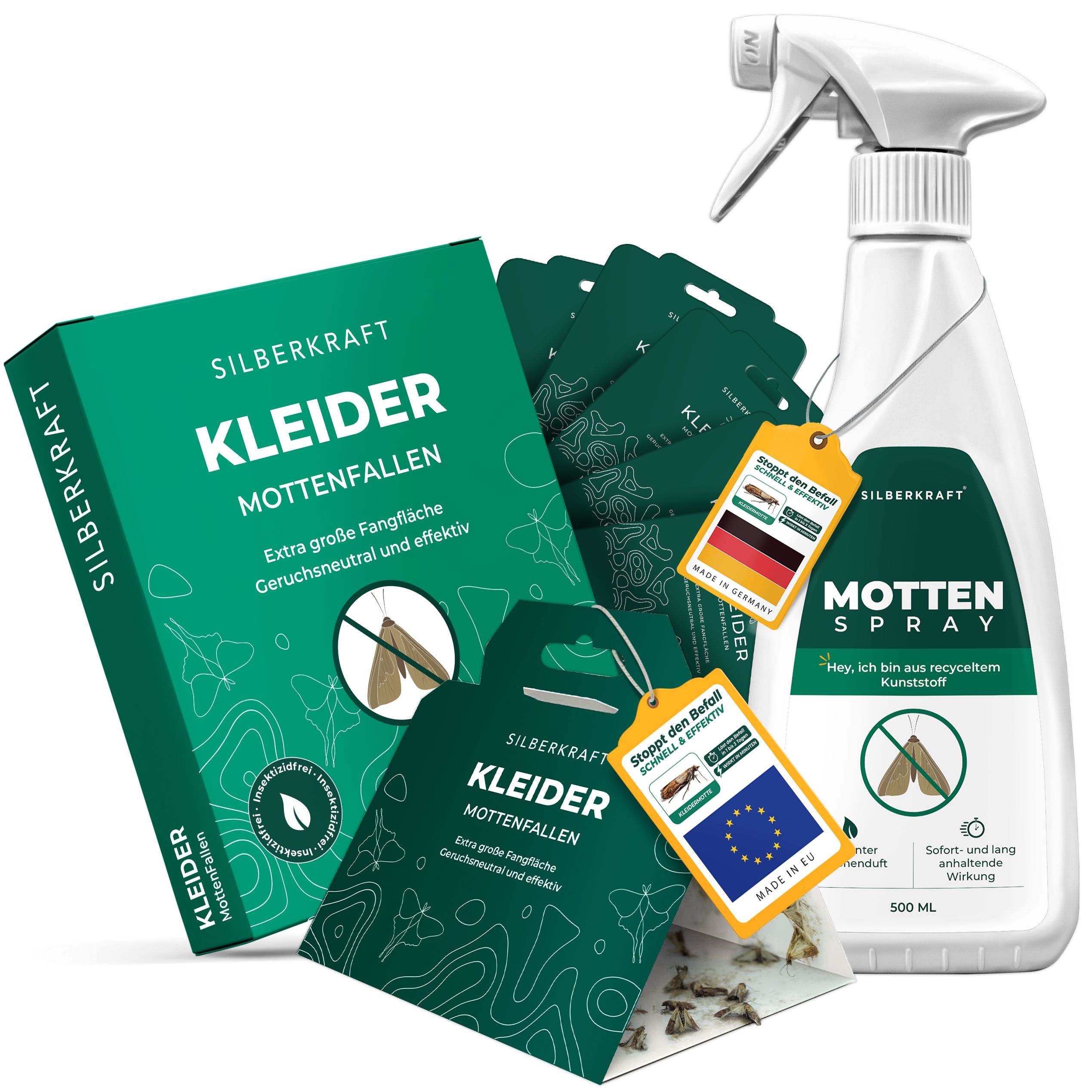 SILBERKRAFT Mottenfrei Set