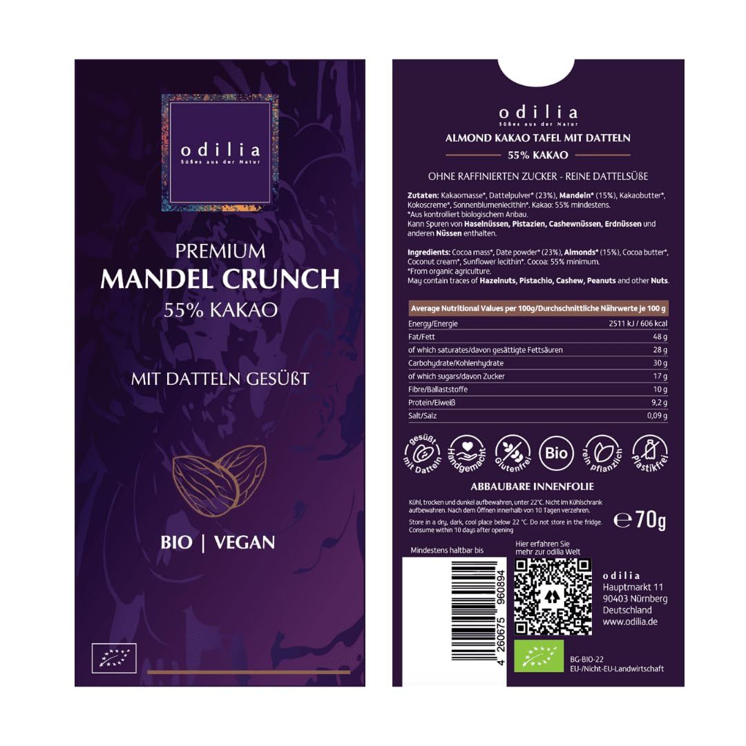 odilia Premium Mandel Crunch Schokolade