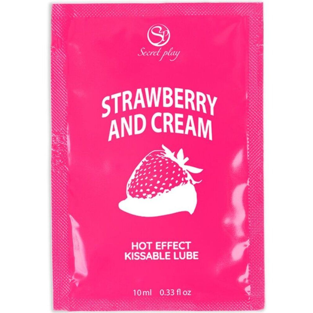 Secret Play Gleitgel-Sachet, Erdbeere & Sahne, 10ml.