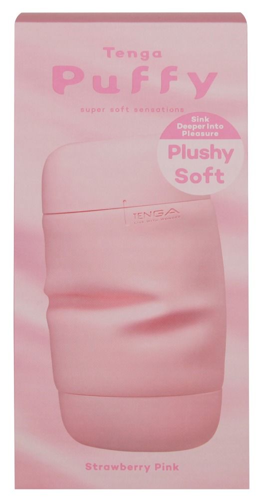 Verpackung des TENGA Puffy Masturbators, Rosa.