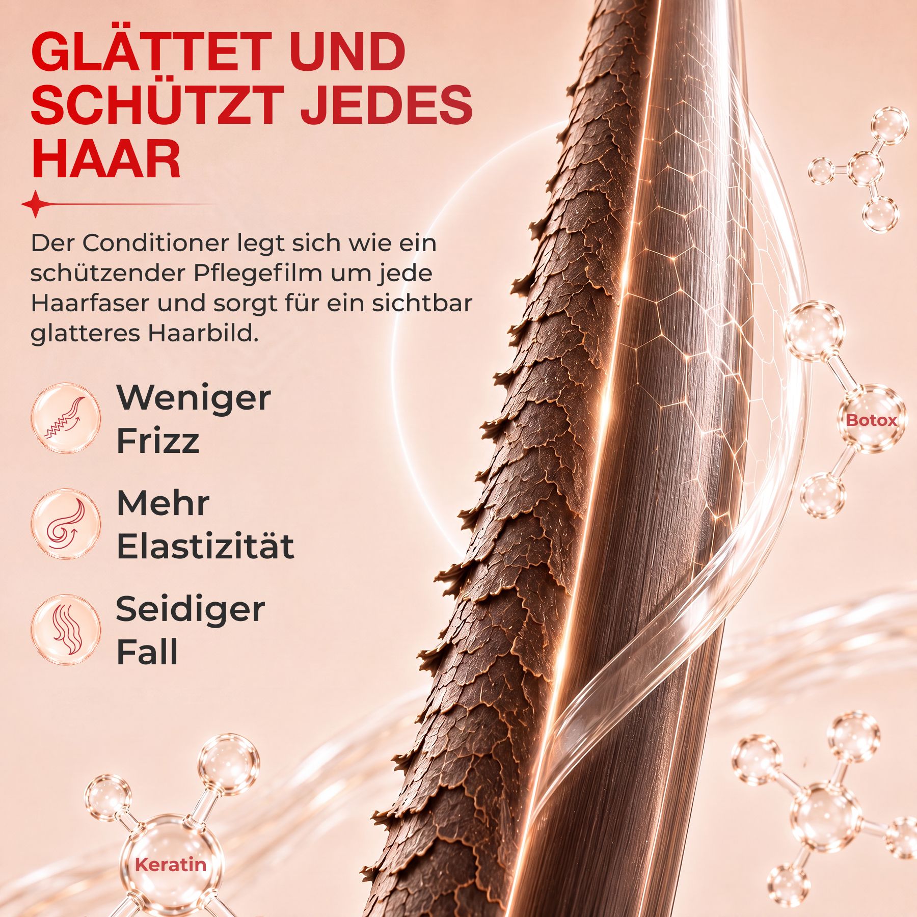 KORMESIC Haarspülung B-Tox Keratin Kollagen Repair Anti-Frizz