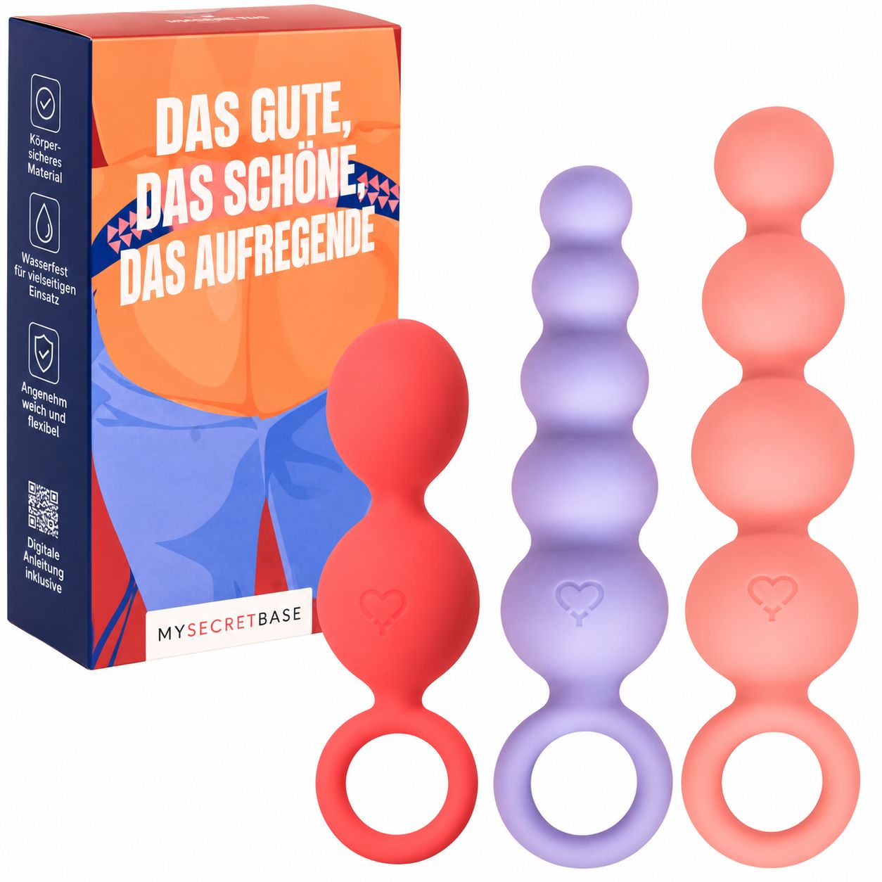 MySecretCase Analtrainer-Sortiment aus Silikon