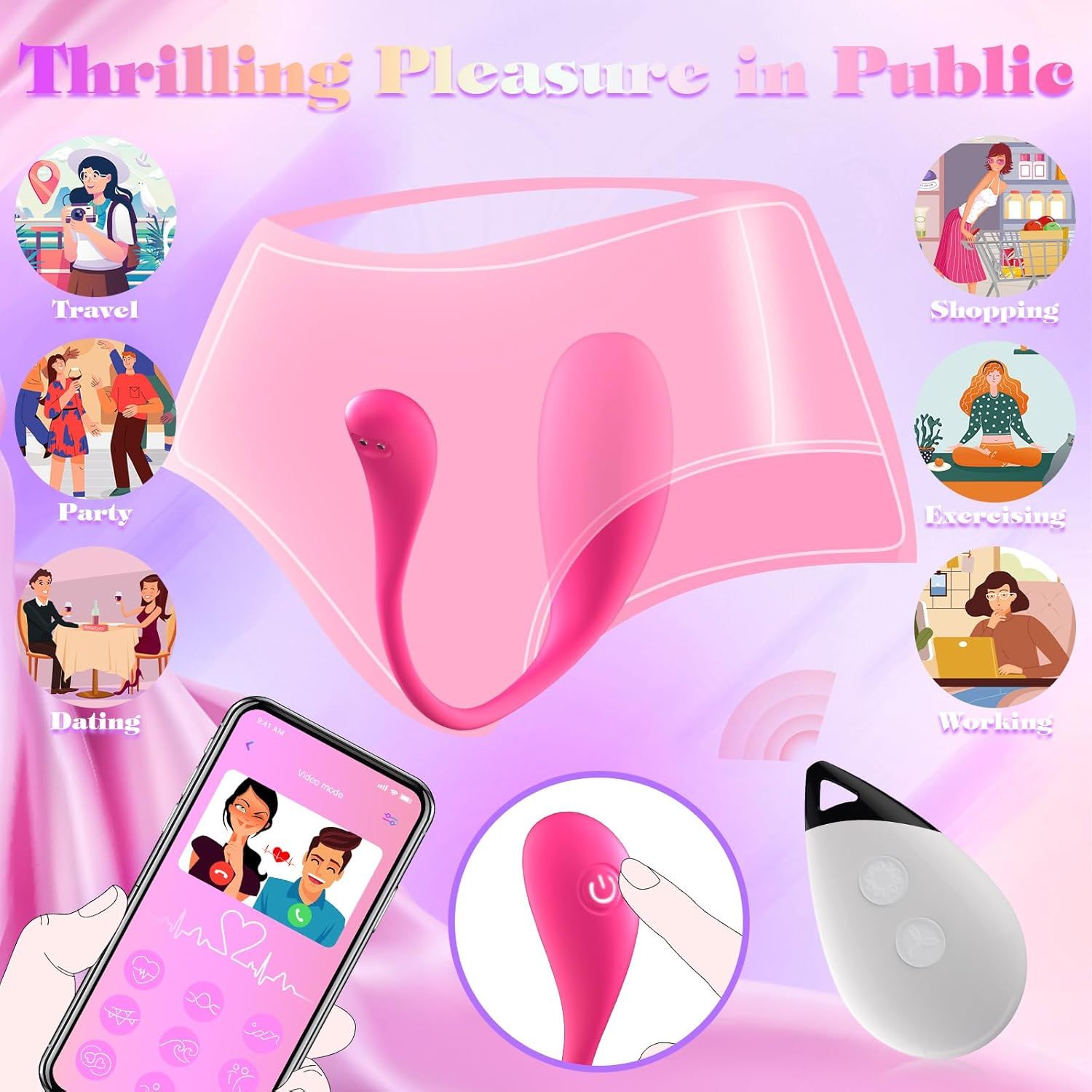 HIVEFUN APP Vibrator Vibro Ei Sex Toys
