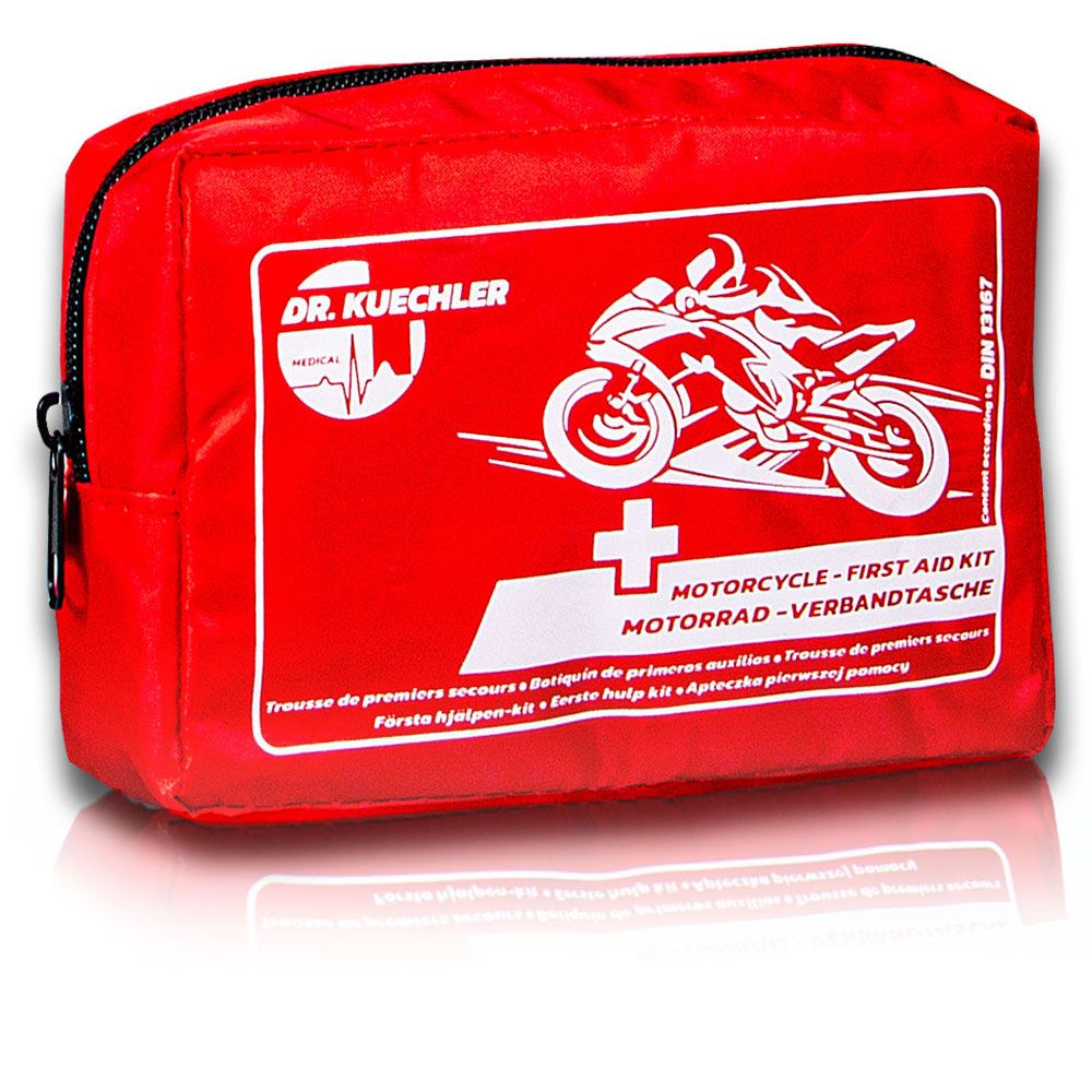 Motorrad Verbandtasche – Verbandskasten Mini – Erste Hilfe Set – Dr. Kuechler Medical® – EU konform