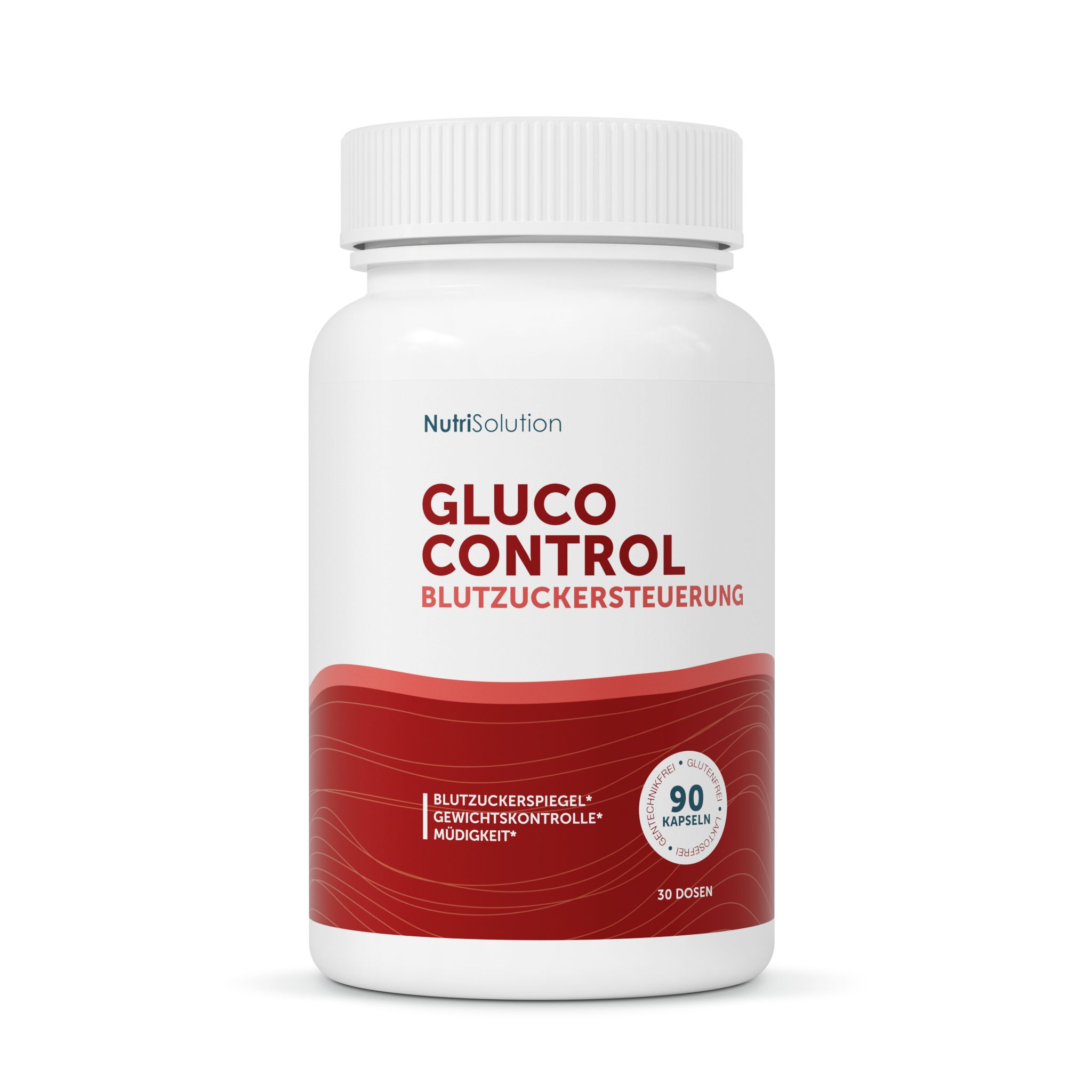 NutriSolution Glucauxi 85 Kapselbehälter mit 90 Kapseln.