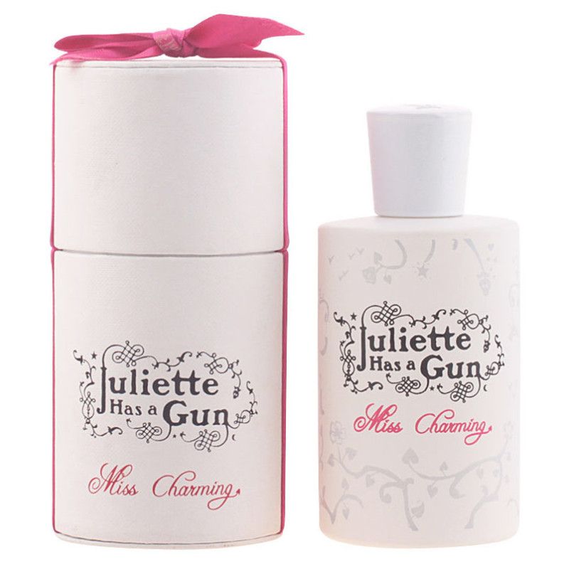 Juliette Has A Gun Miss Charming Eau de Parfum Flakon und Geschenkverpackung.