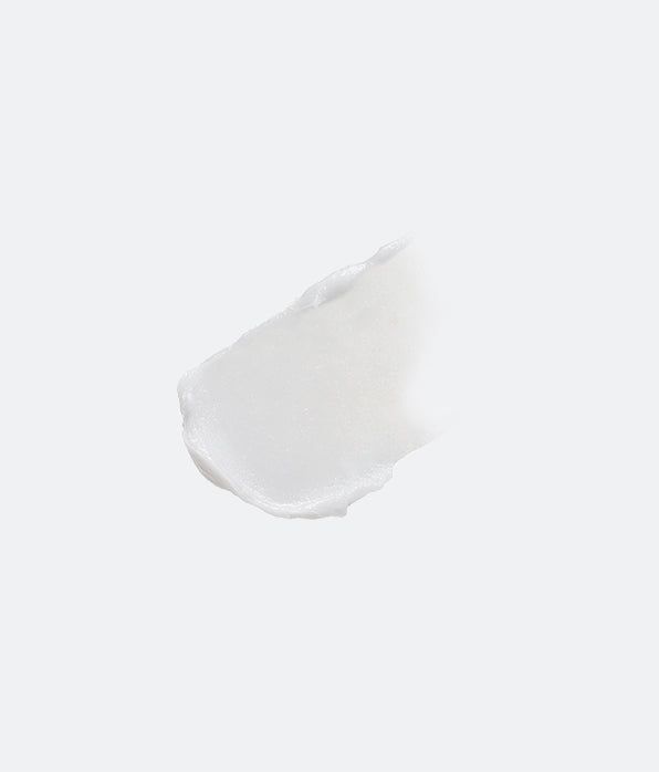Weißes Gel auf weißem Hintergrund. Textur sichtbar.