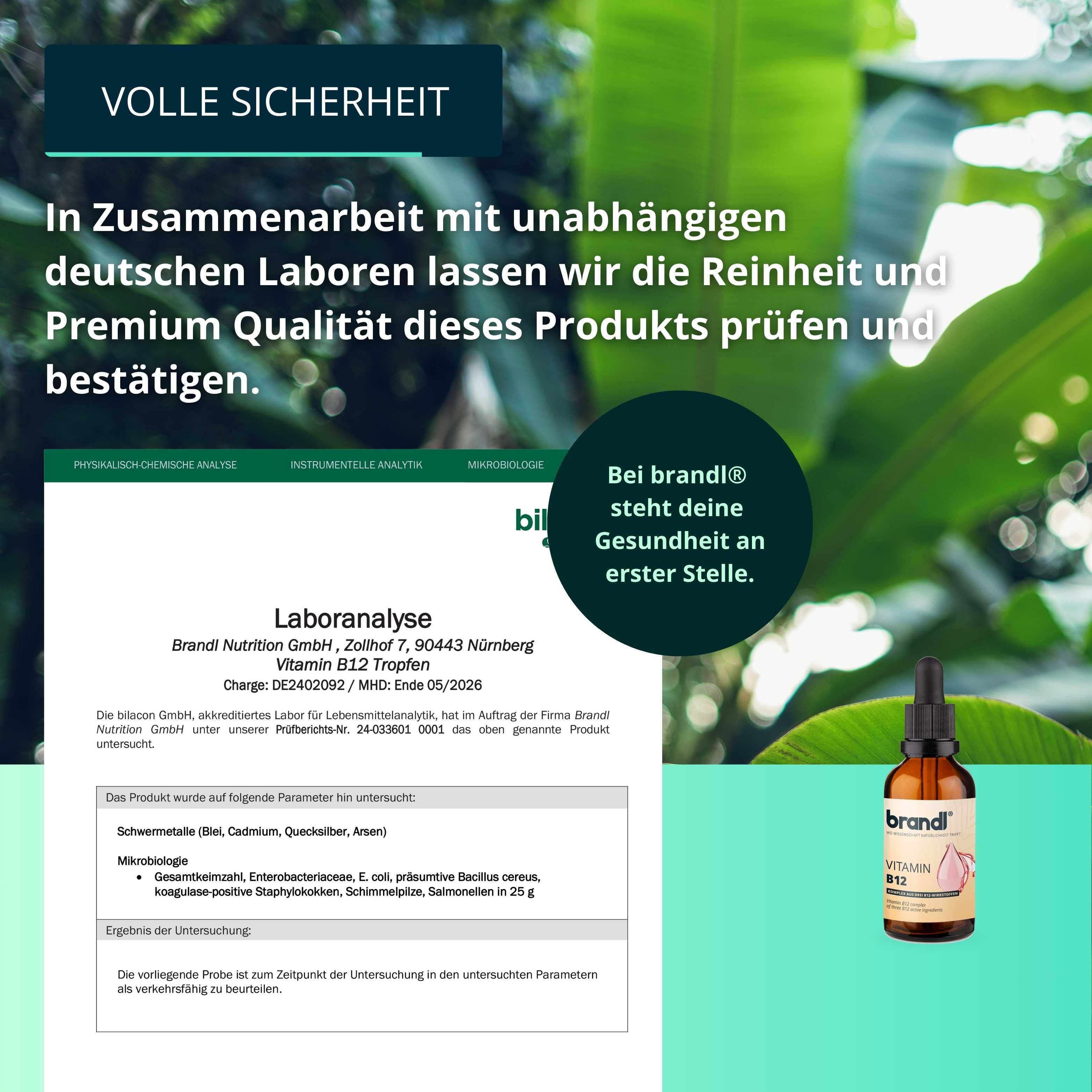 brandl® B12 Vitamin Tropfen aus 3 Aktivformen