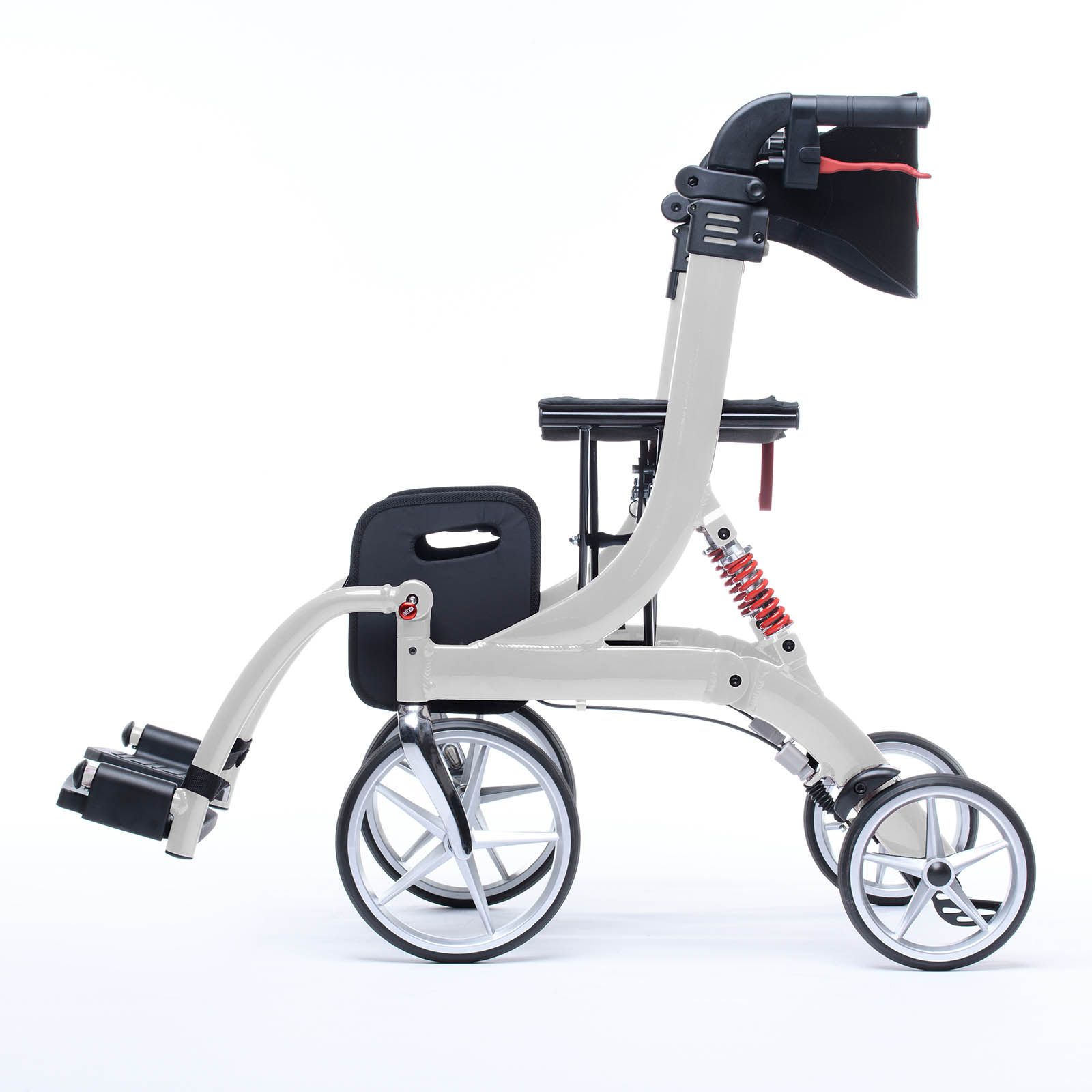 Bescomedical - 2 in 1 Rollator SPRING VARIO mit Rollstuhl Funktion