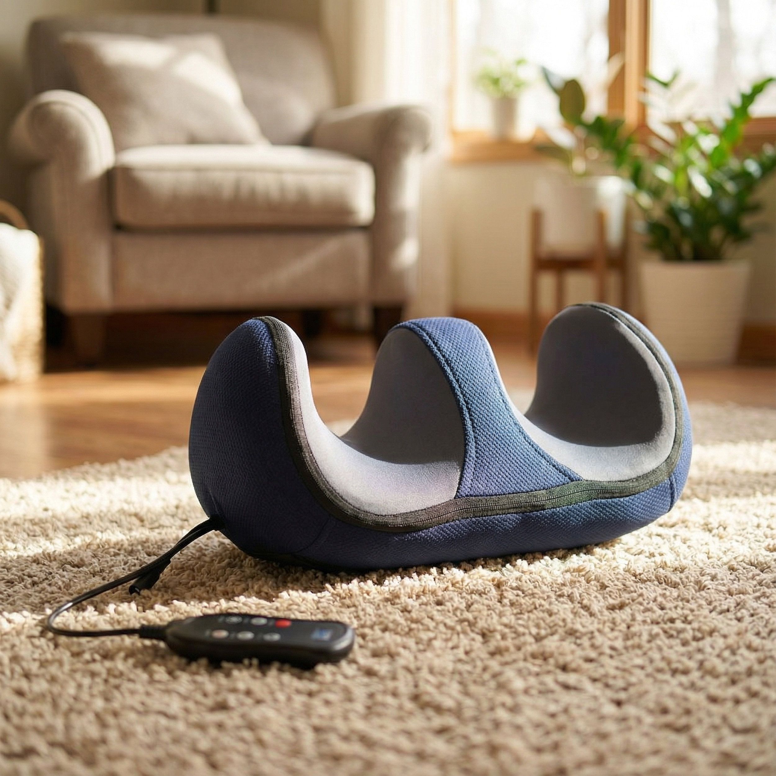 3D-Massagekissen mit Wärme – Gezielt entspannende Massage für Oberschenkel, Hüften, Beine & Füße