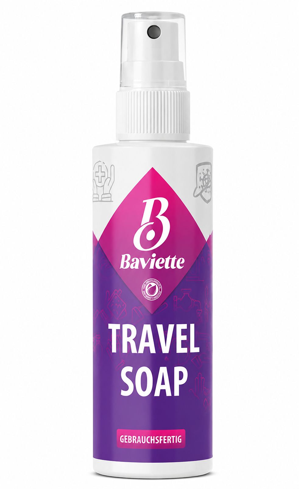 Baviette All-in-One Eco Travel Soap – Biologische Mikroorganismen-Seife für Camping & Reisen