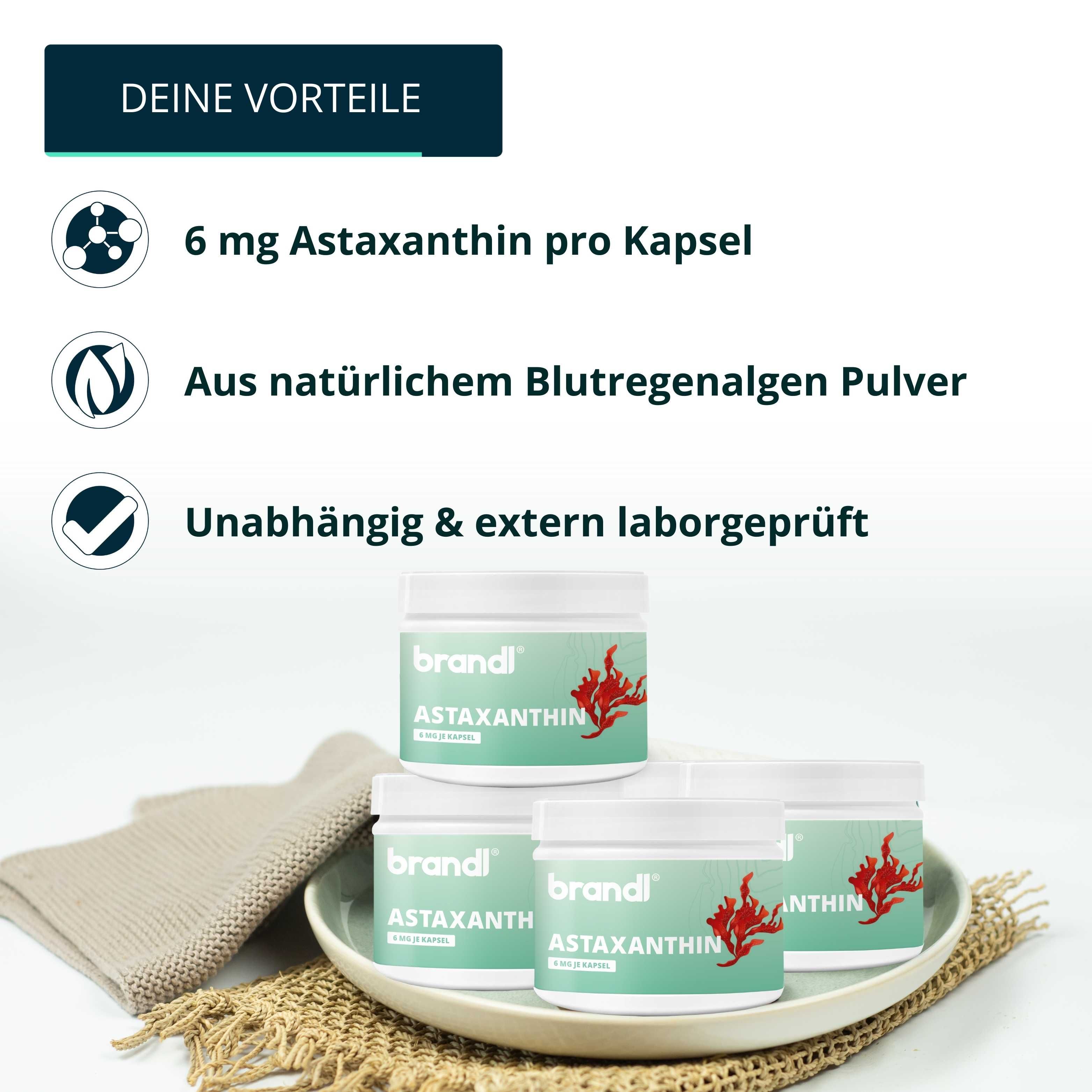 brandl® Astaxanthin mit Antioxidantien