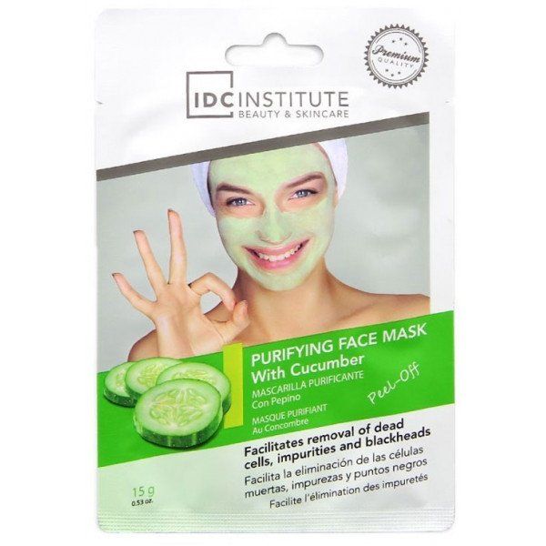 Verpackung für eine reinigende Gesichtsmaske mit Gurke, 15g.