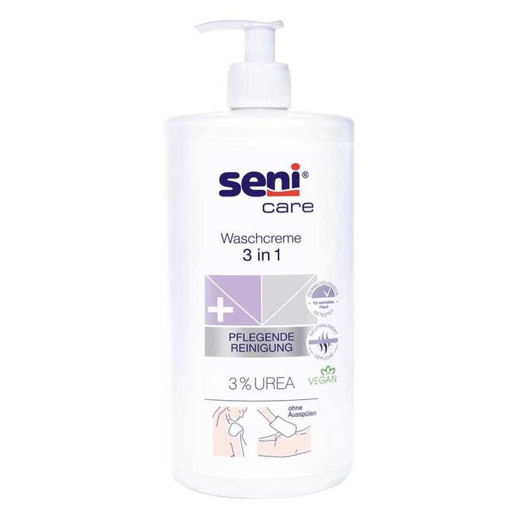 SENI CARE Waschcreme 3 in 1 Urea