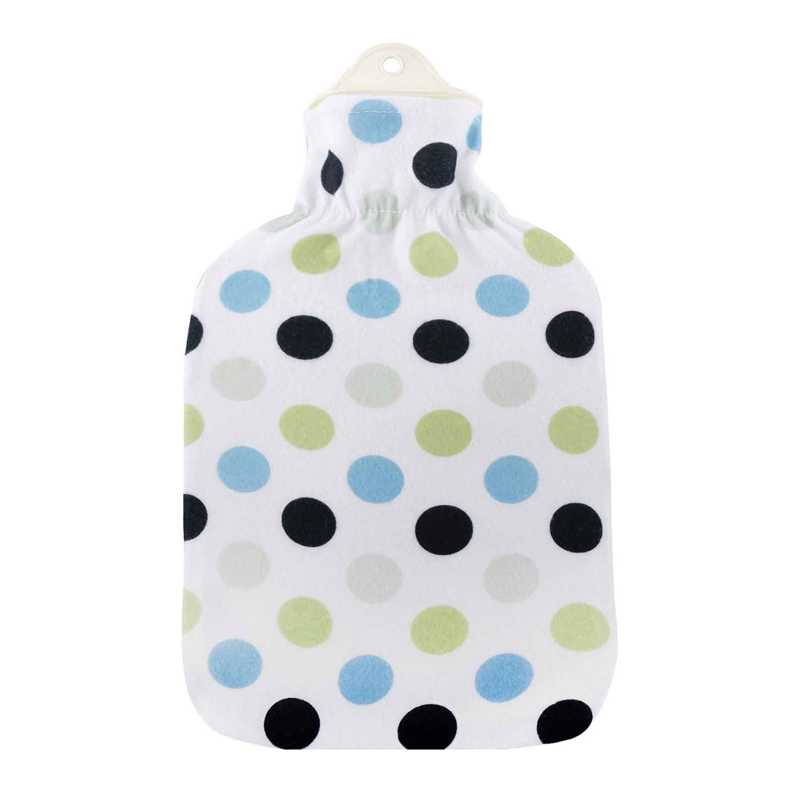 Sänger Wärmflasche Velourbezug Tupfen