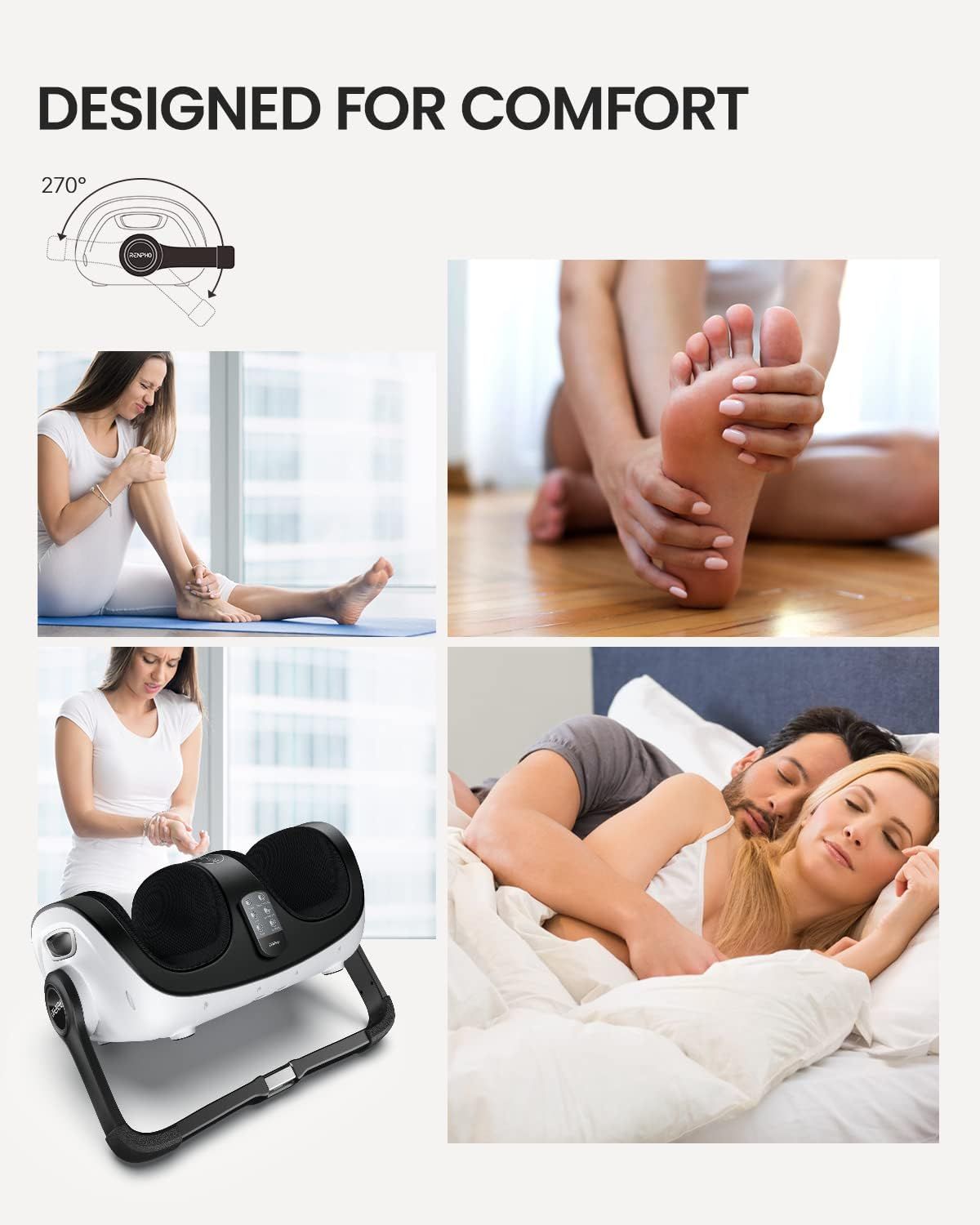 RENPHO Fußmassagegerät, Bein und Wadenmassagegerät