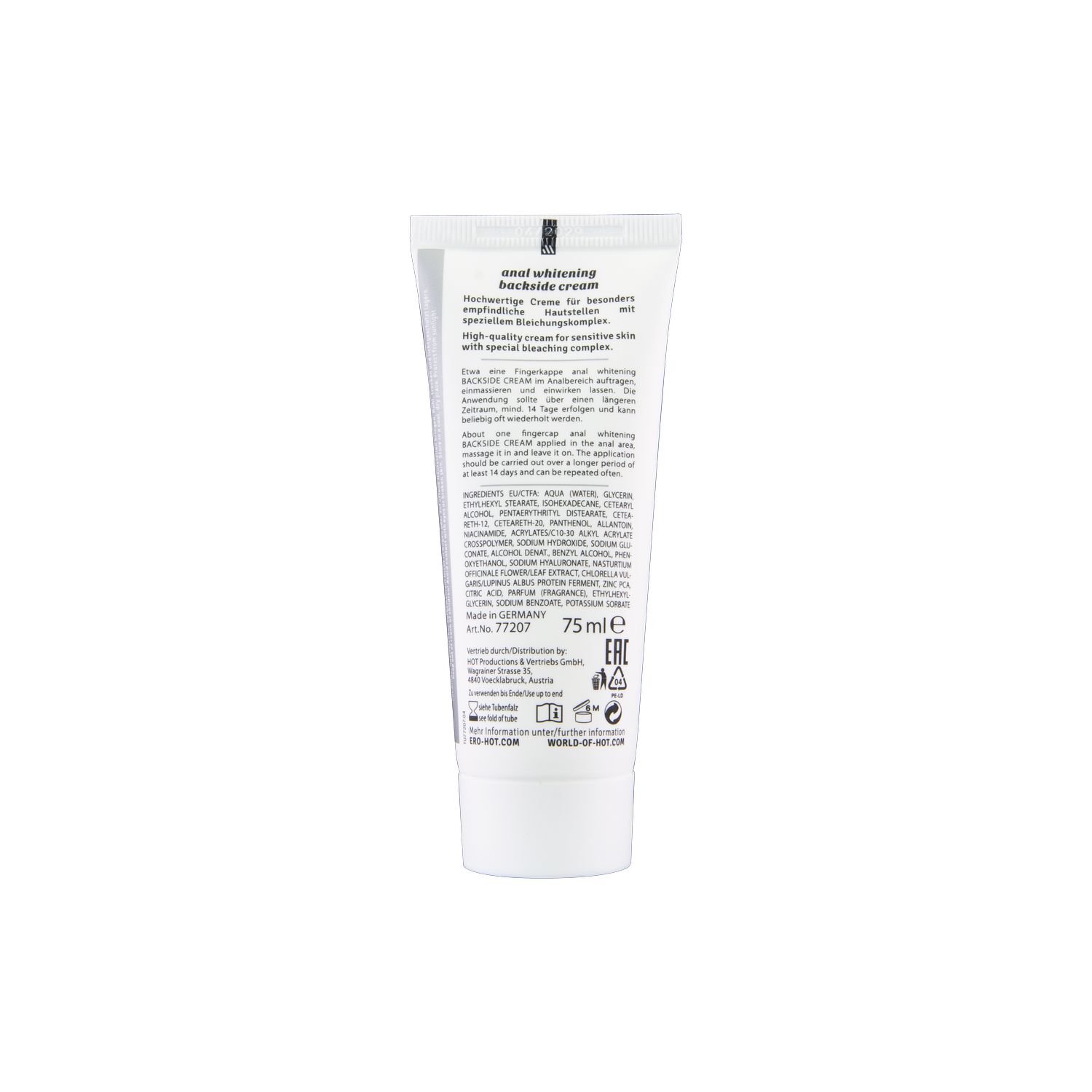 Anal WHITENING backside cream