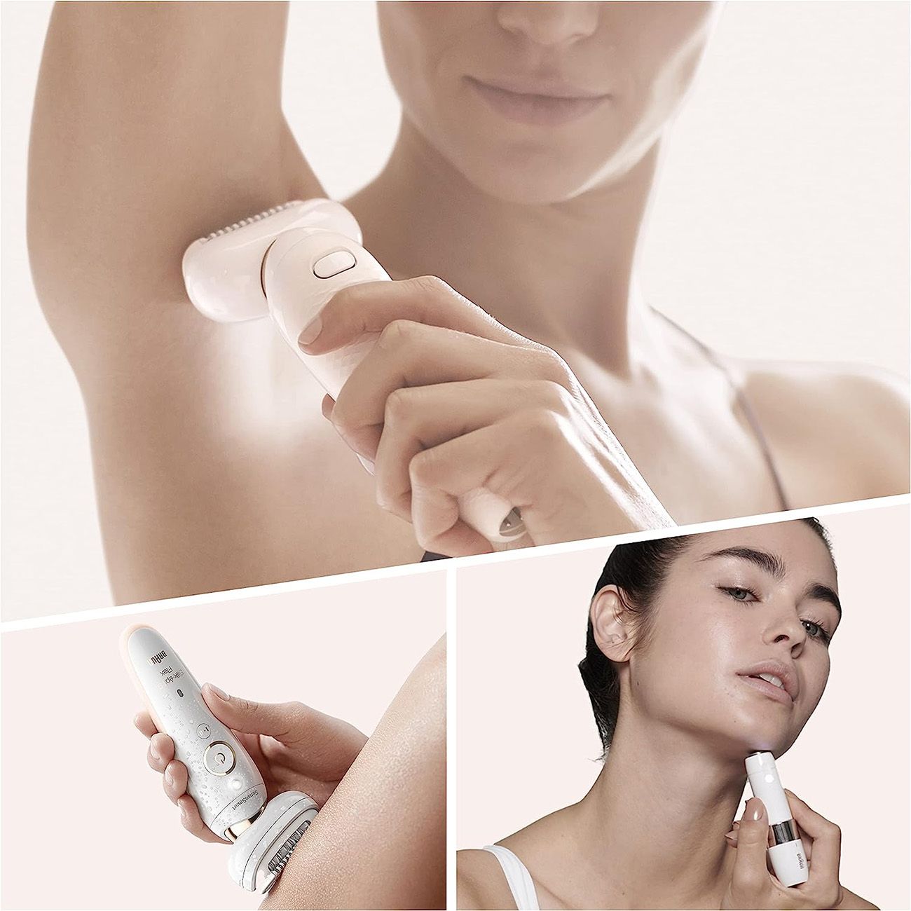 Braun Silk epil 9 Flex 9-005 Epilierer weiß/Gold (SES 9005)