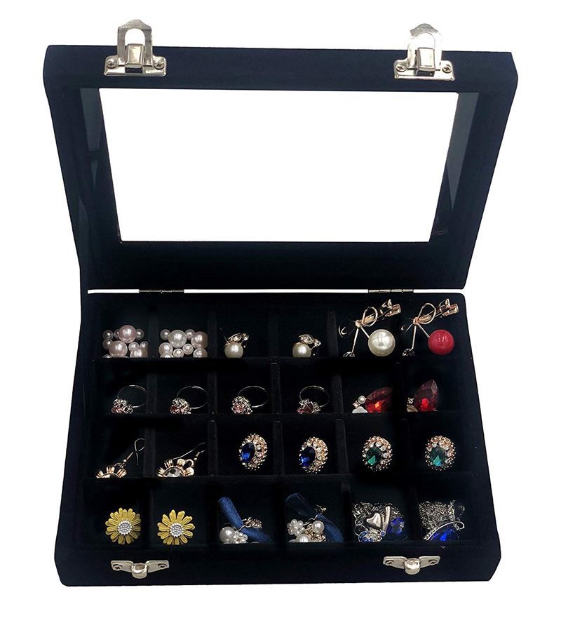 UNIQ Velours Schmuckkästchen - Schwartz