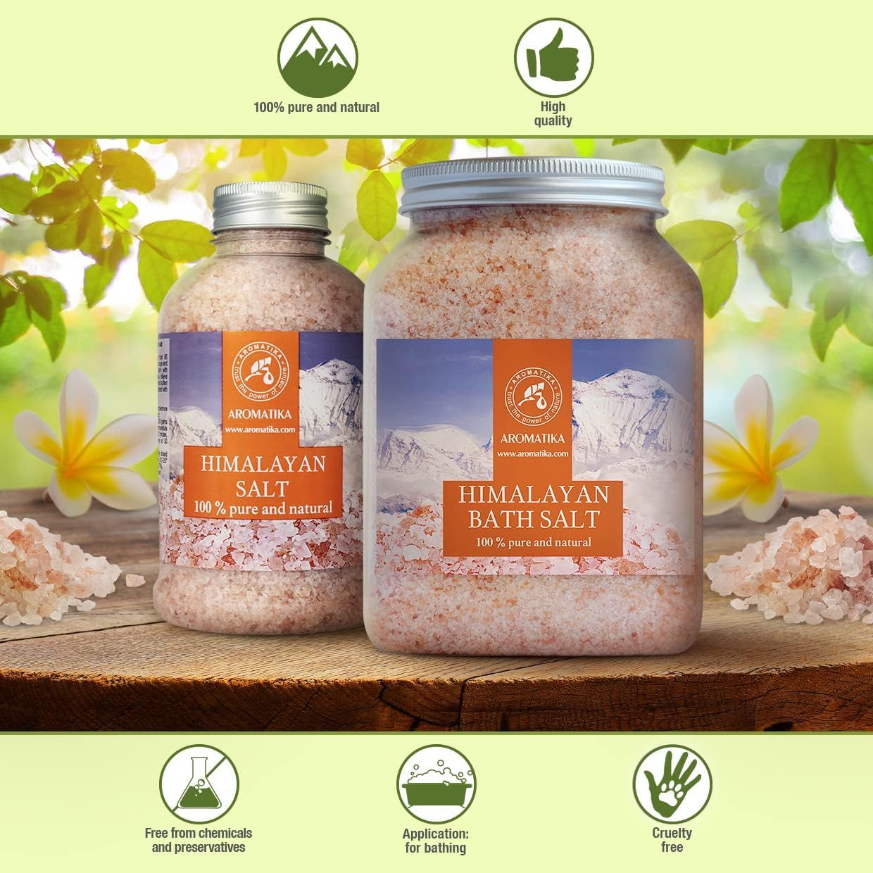 AROMATIKA  Himalaya Salz Rosa Kristallsalz