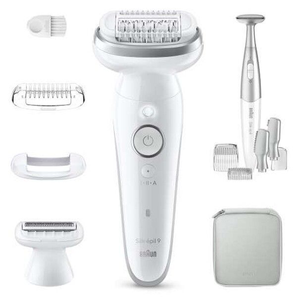 Braun Silk·épil 9, Wet & Dry Epilierer, Langanhaltend glatte Haut, 9-241