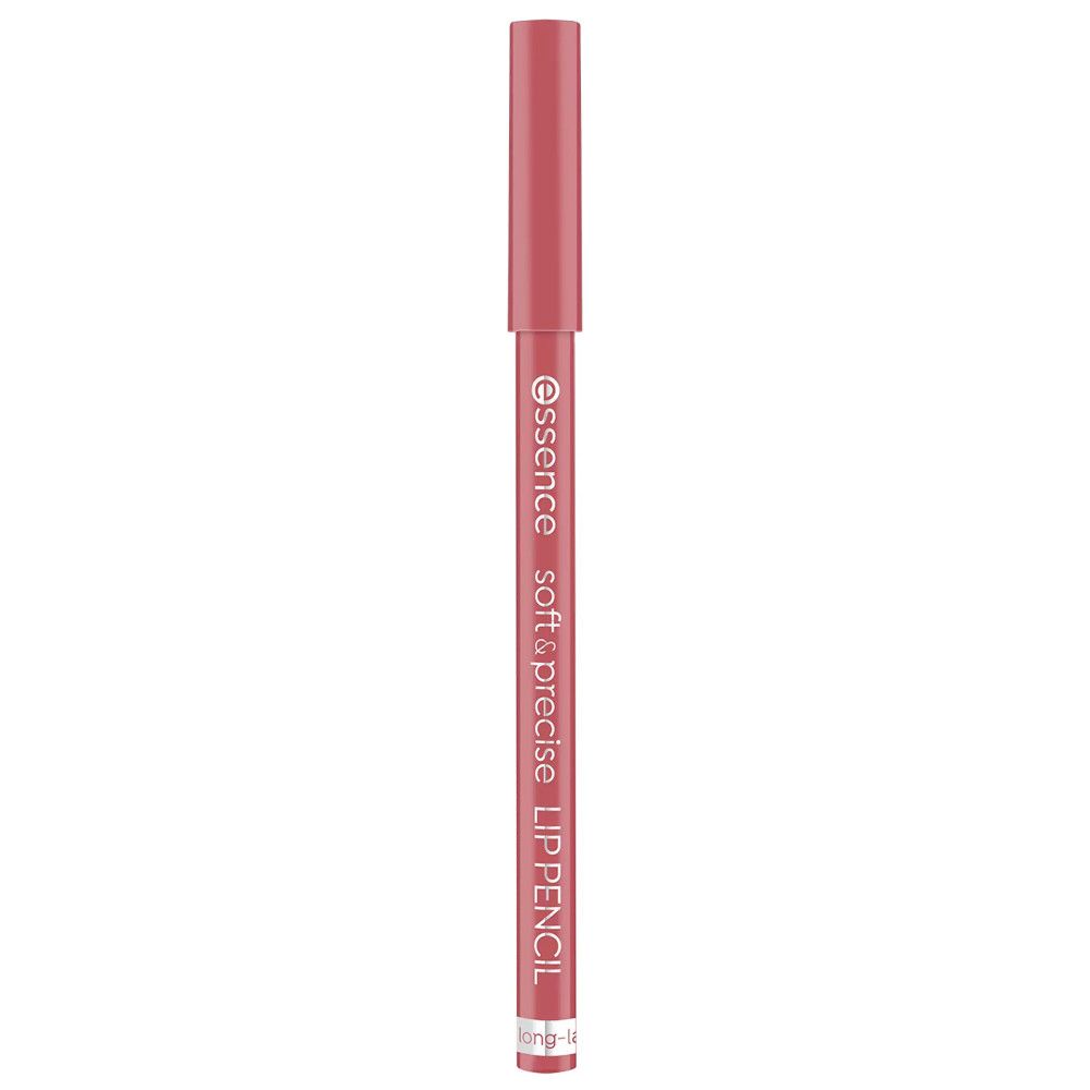 Lippenkonturenstift, rosa. Aufschrift: Essence, soft & precise, LIP PENCIL. Mit Kappe.