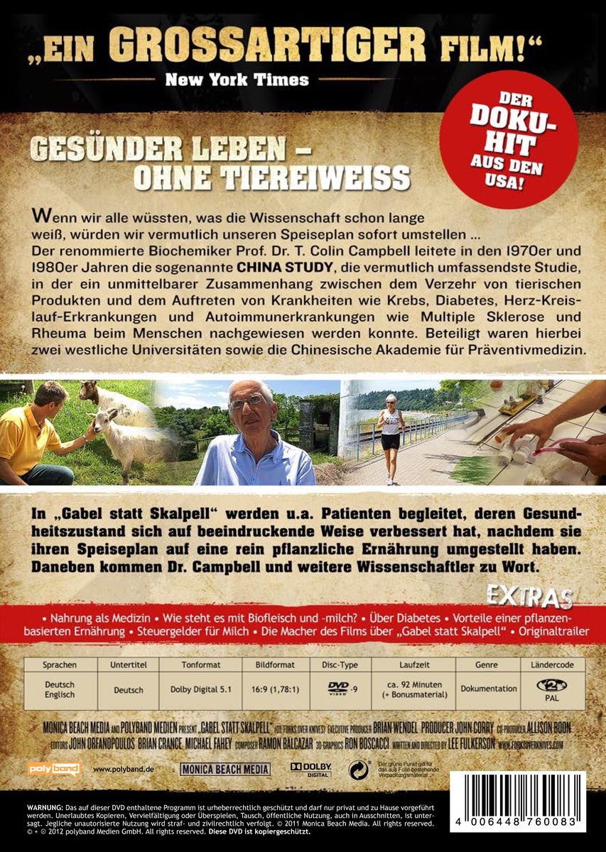 Gabel Statt Skalpell-Gesünder Leben Ohne Fleisch