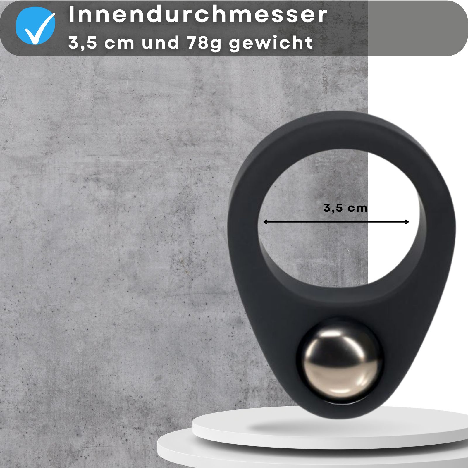Lovelyness - Penisring mit Gewicht - Heavy - S