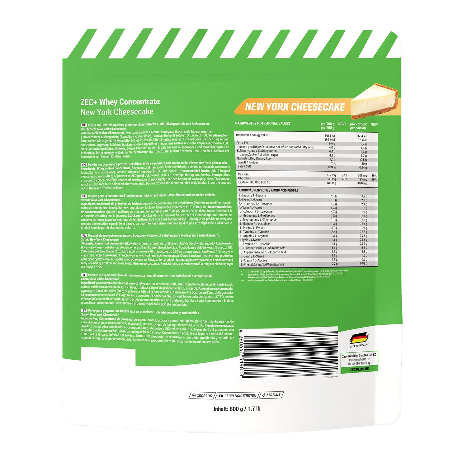 ZEC+ WHEY CONCENTRATE NY Cheesecake