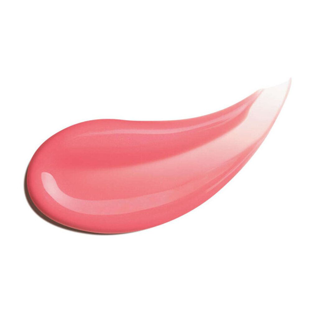 Rosa Lippenperfector-Abstrich auf weißem Hintergrund.
