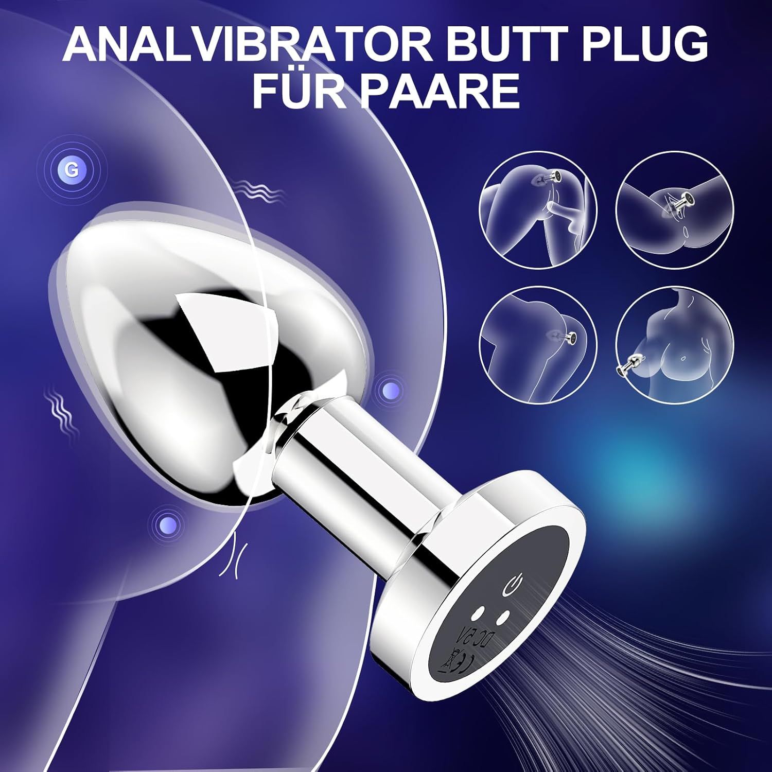 YICOCO Metall Anal Vibrator Analplug