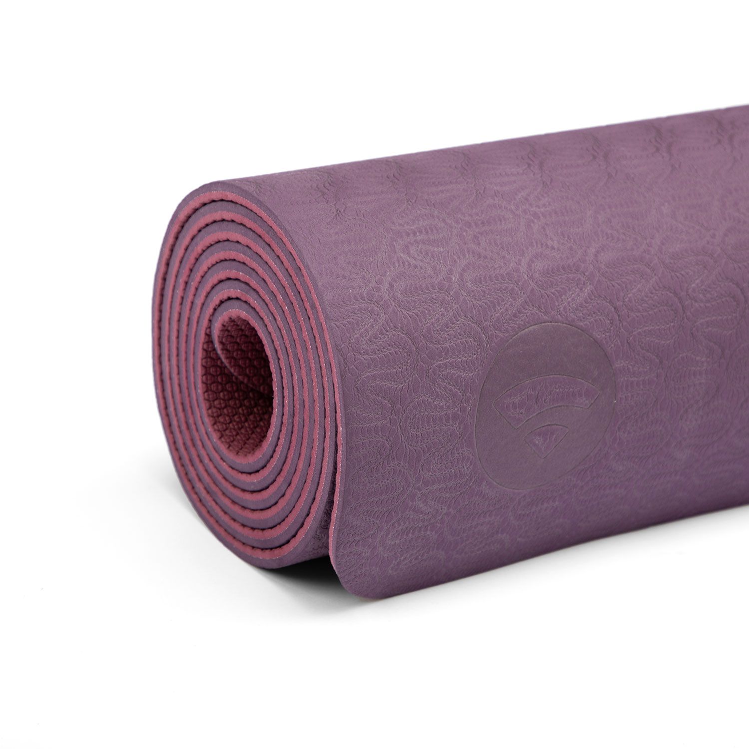 Yogamatte Lotus Pro, TPE aubergine/hell aubergine  942-NAU