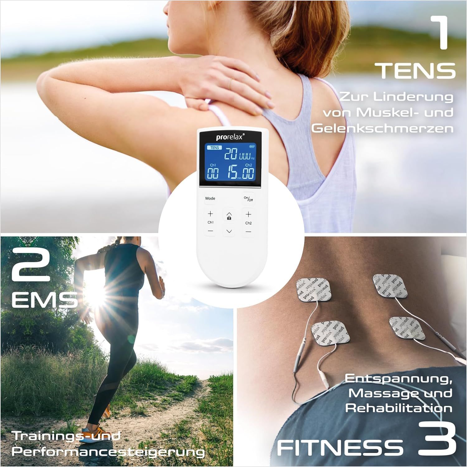 prorelax TENS/EMS Trio+