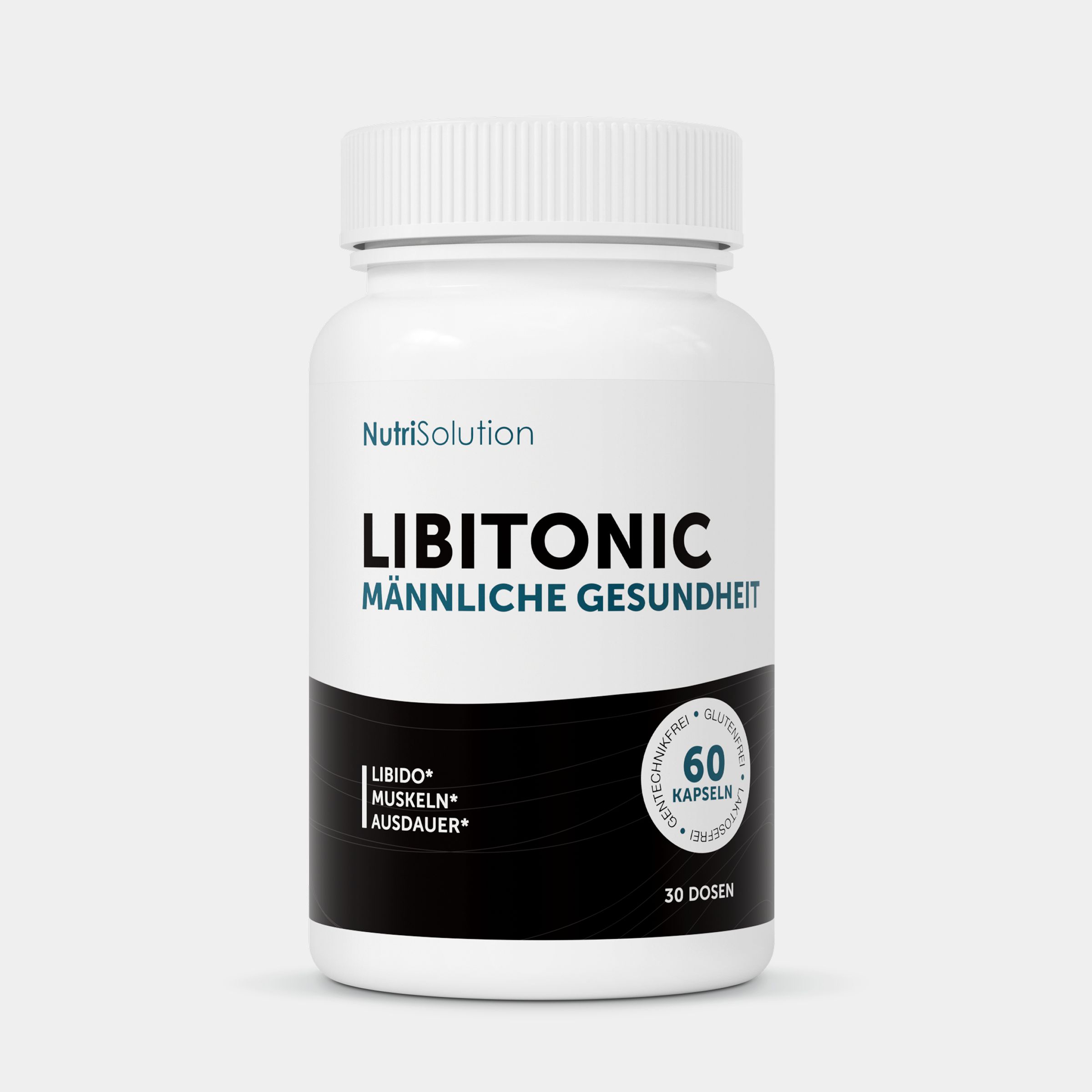 NutriSolution LibiTonic Kapseln für männliche Gesundheit, 60 Stück.