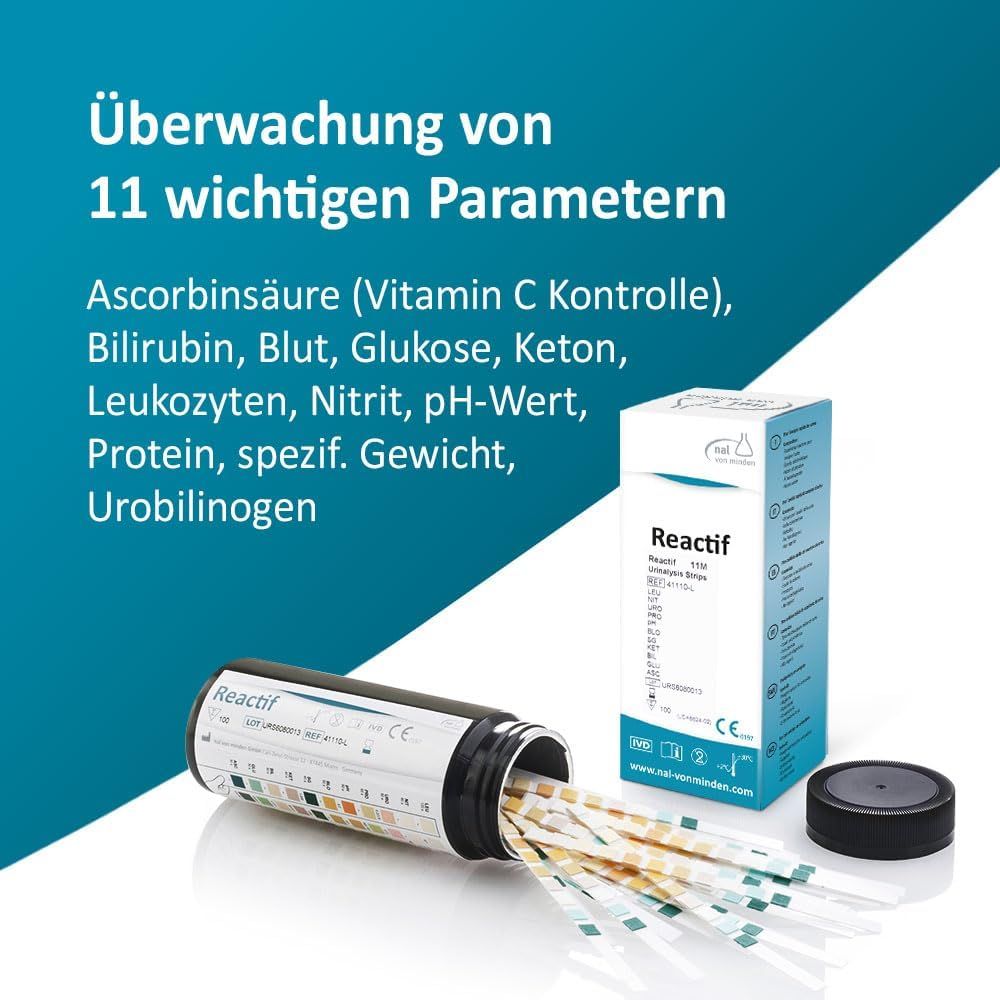 Reactif Gesundheitstest - Urin Teststreifen für 11 Parameter