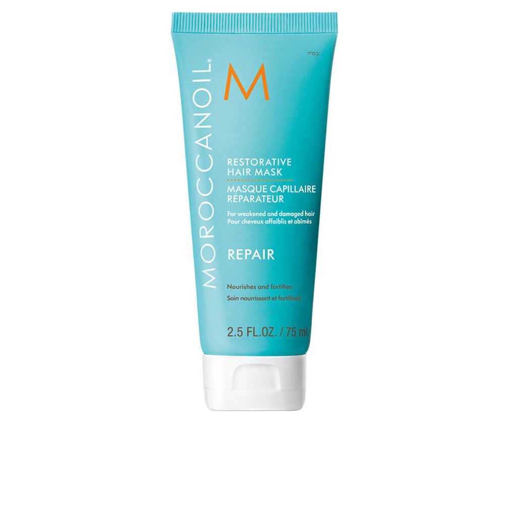 Moroccanoil Restorative Hair Mask Tube mit 75ml Inhalt.