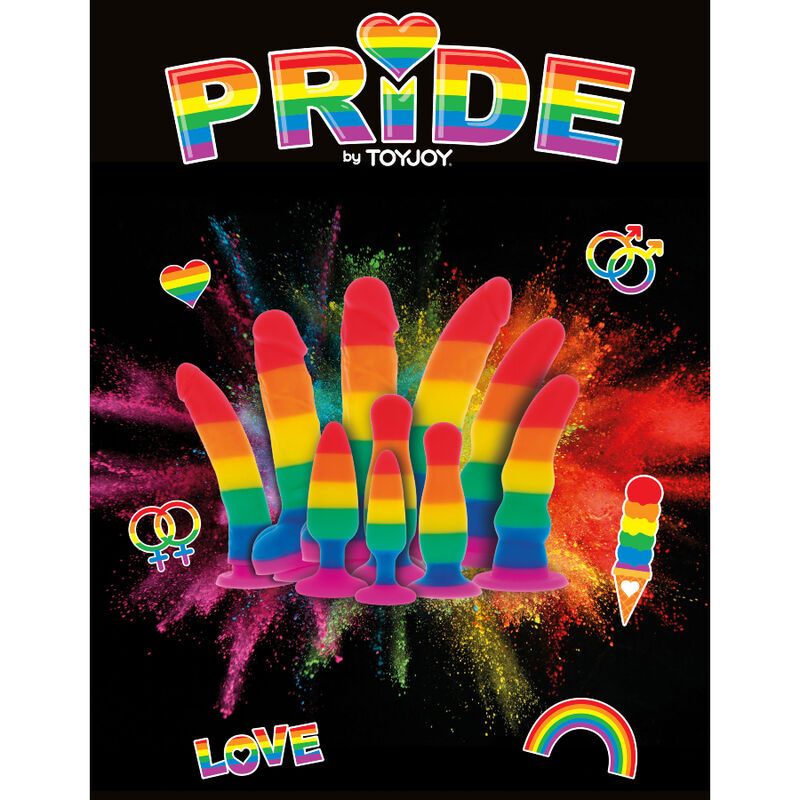 Pride - Regenbogen Analplug aus Silikon