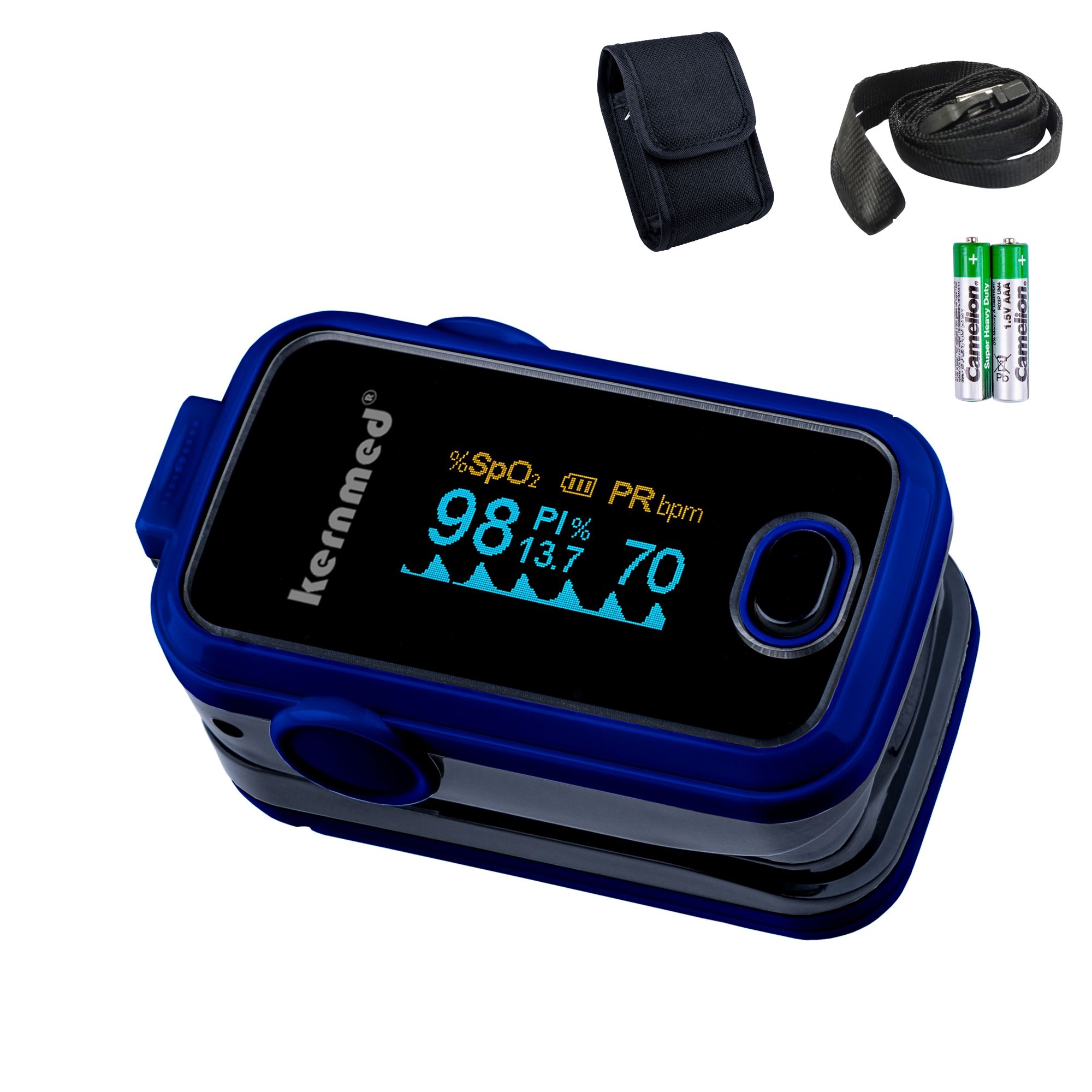 Kernmed OLED Finger Pulsoximeter+Alarm+Pulston+Perfusion